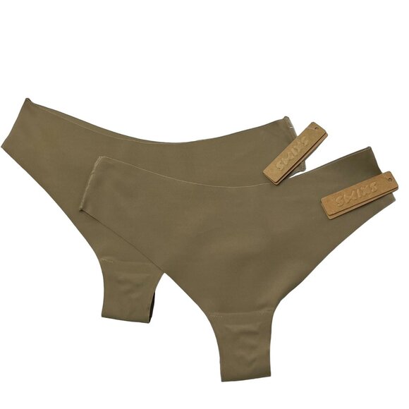 SKIMS Naked Dipped Thong Lot of 2 Desert XS - Picture 10 of 10